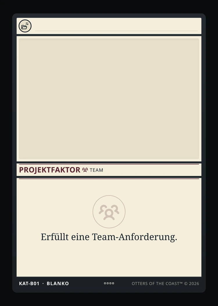 Blanko-Teamfaktor für eine eigene Karte