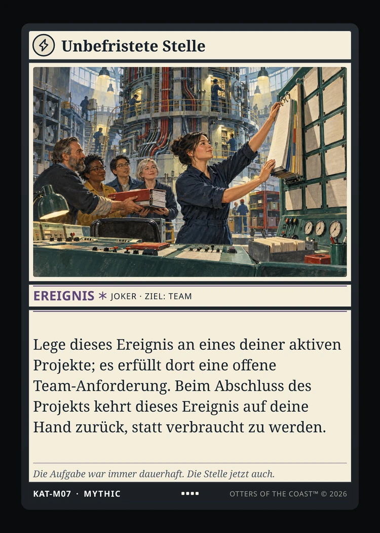 Mythic-Karte Unbefristete Stelle